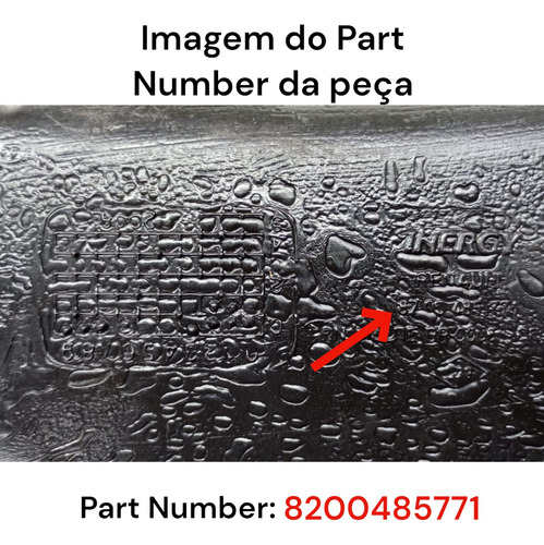 Duto Ar Painel Inferior Orig Renault Megane 2.0 16v 06 À 13 - Imagem 2