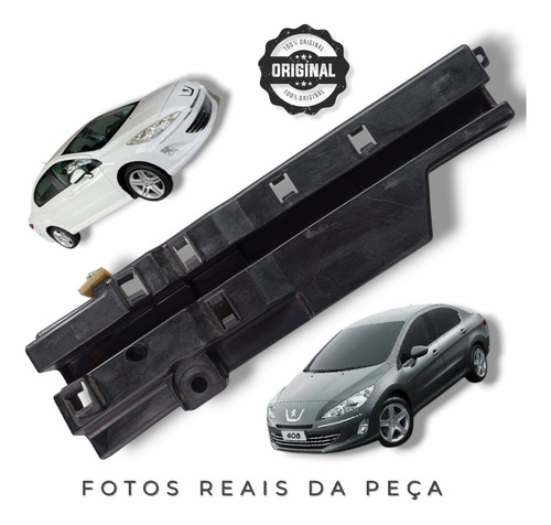 Suporte Soleira Traseira Esquerda Peugeot 408 2011/2012 Preto - Imagem 2