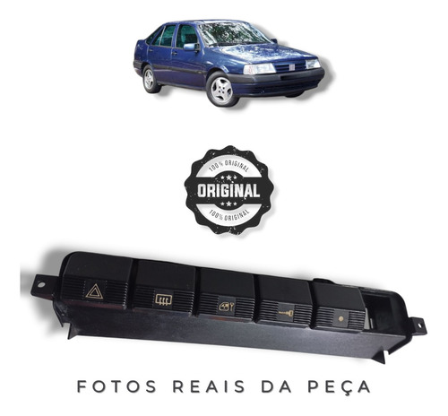 Botão Pisca Alerta Desembaçador Original Fiat Tempra 90 À 95 - Imagem 2