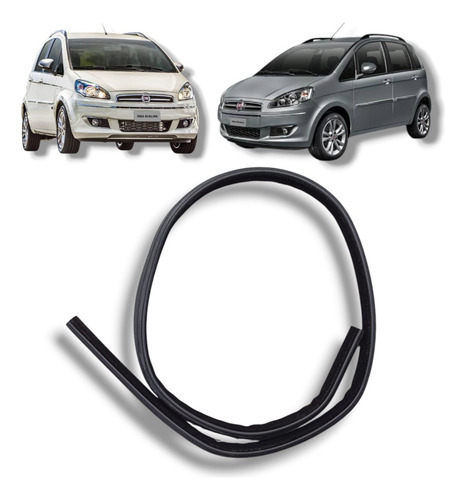 Canaleta Interna Porta Diant Esquerda Original Fiat Idea 12 Preto