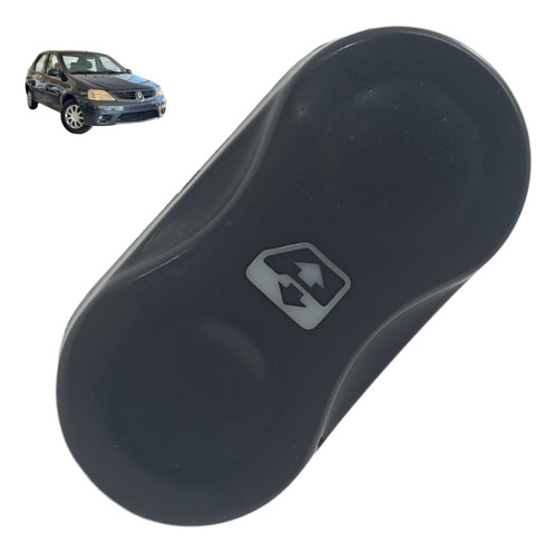 Botão Vidro Eletrico Traseiro Esquerdo Renault Logan 2008