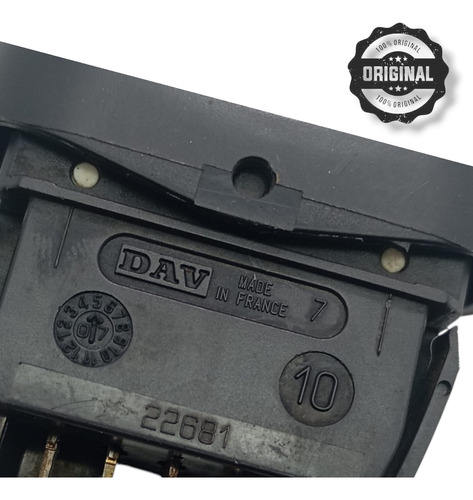 Botão Vidro Eletrico Traseiro Esquerdo Renault Logan 2008 - Imagem 2