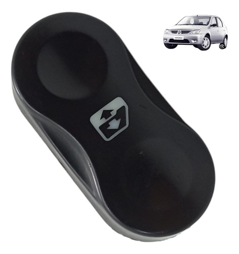 Botão Vidro Eletrico Traseiro Direito Renault Logan 2008