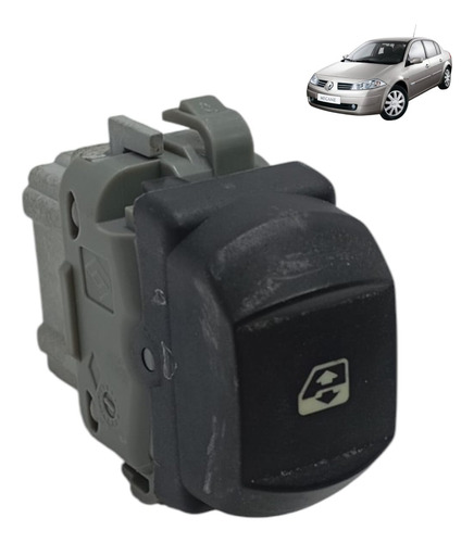 Botão Vidro Elétrico Direito Original Renault Megane 2008