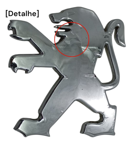 Emblema Letreiro Cromado Original Peugeot 206 2003 - Imagem 3
