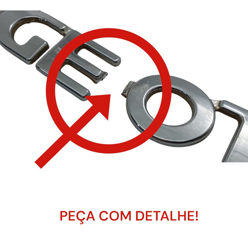 Simbolo Emblema Universal Traseiro Orig Peugeot C / Detalhe - Imagem 3