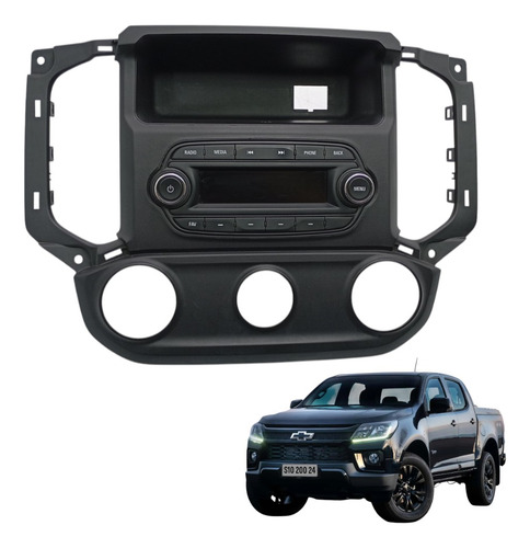 Moldura Painel Radio Original Gm S10 2017 À 2023 52070180