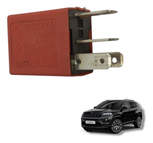 Relé Auxiliar Original Fiat Jeep Compass 1.3 2.0 51879761