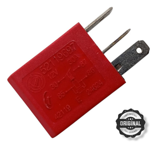 Mini Relé Auxiliar 4 Pinos Original Fiat Uno Argo Mobi  - Imagem 2