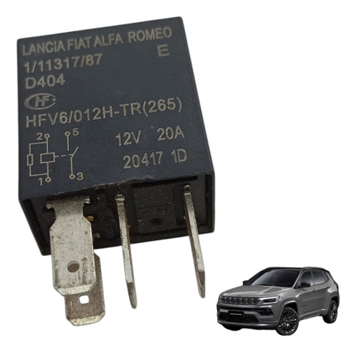 Relé Auxiliar Original Fiat Toro Jeep Compass 