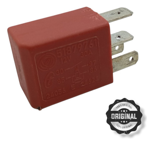 Mini Relé Auxiliar Original Fiat 12v 30a 4 Pinos 51879761 - Imagem 2