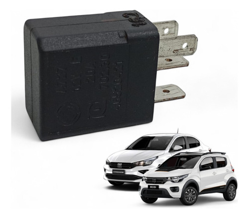 Mini Relé Auxiliar Original Fiat Mobi / Argo / Cronos 2018 