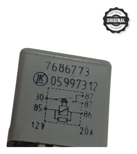 Rele Auxiliar Fiat Marea Palio Tempra 7686773  - Imagem 2