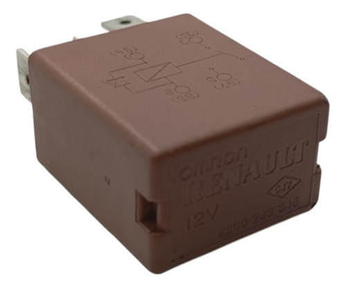 Relê Auxiliar 12v Orig Renault Sandero Clio Logan 8200263345 - Imagem 2