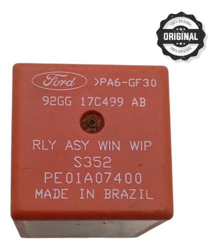 Relé Auxiliar Limpador Parabrisa Original Ford Fiesta Ká - Imagem 3