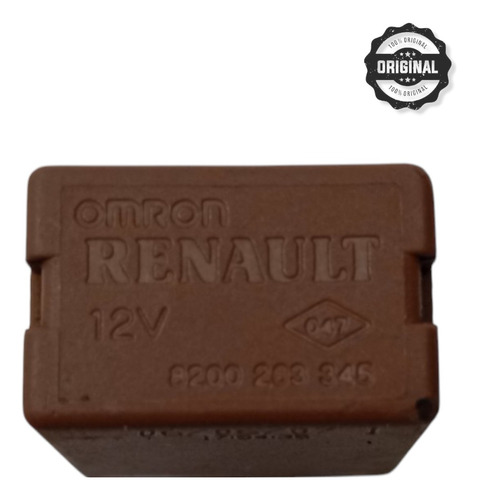 Relê Auxiliar 12v Orig Renault Sandero Clio Logan 8200263345 - Imagem 3