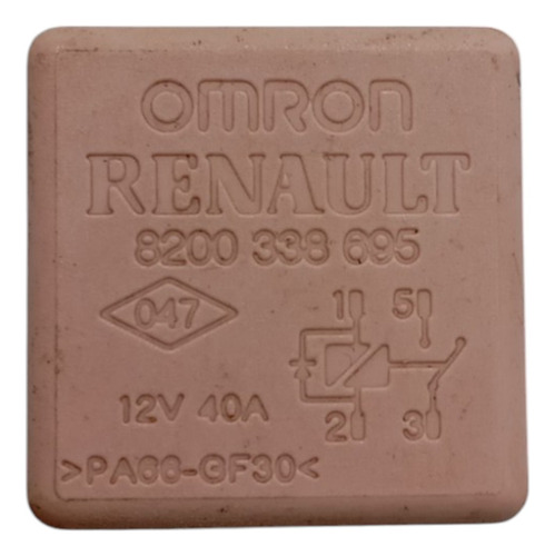 Relê Auxiliar 12v 40a Original Renault Sandero 8200338695  - Imagem 2