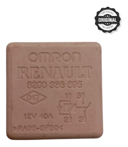 Relê Auxiliar 12v 40a Original Renault Sandero 8200338695  - Imagem 3