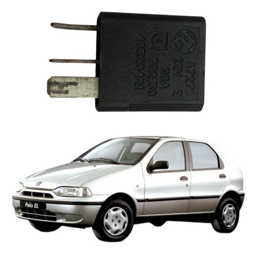 Mini Rele Auxiliar 12v 20a 4 Terminais Orig Fiat 46520421 