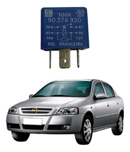 Rele Auxiliar 4 Pinos 12v 30a Orig Gm Astra Omega 90376920 