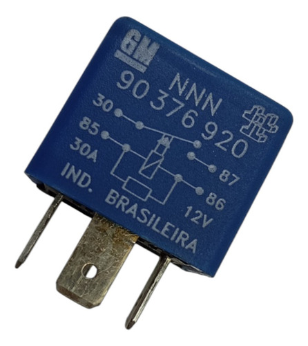 Rele Auxiliar 4 Pinos 12v 30a Orig Gm Astra Omega 90376920  - Imagem 2