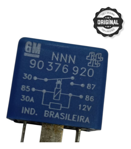 Rele Auxiliar 4 Pinos 12v 30a Orig Gm Astra Omega 90376920  - Imagem 3