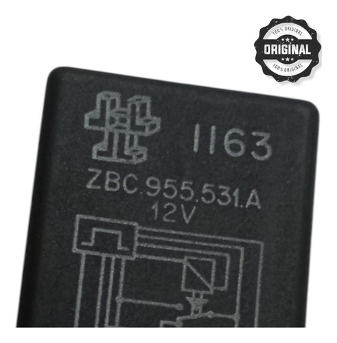 Relê Temp Limpador Parabrisa 12v 6t Original Vw Santana Gol  - Imagem 3