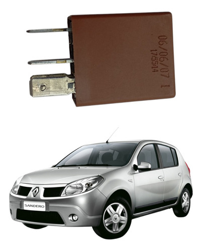 Relé Auxiliar 4t 12v Original Renault Logan Clio Sandero 
