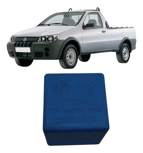 Rele Buzina 12v 3 Pinos Orig Fiat Uno Strada Palio 1995/2005