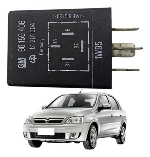 Relê Buzina 4 Terminais Orig Gm Corsa 1994 A 1999 9015940 