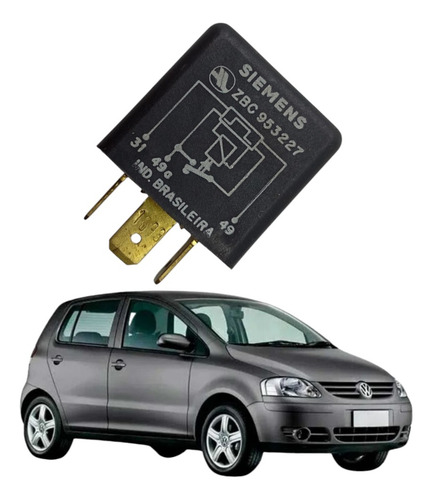 Rele Auxiliar Pisca Alerta Original Vw Gol Voyage Santana 