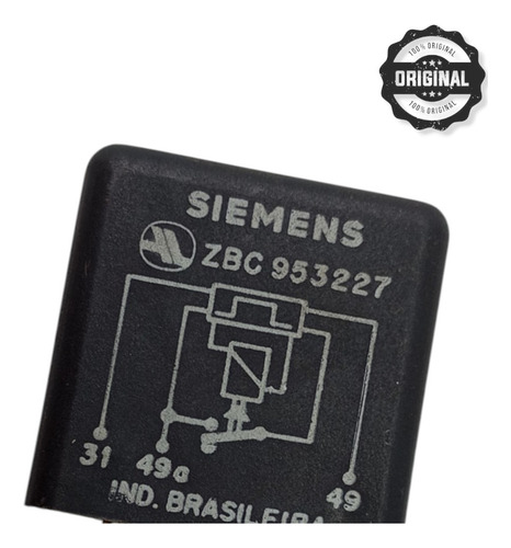 Rele Auxiliar Pisca Alerta Original Vw Gol Voyage Santana  - Imagem 3