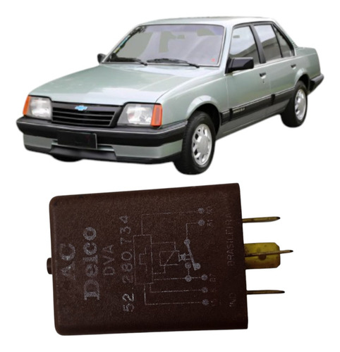 Rele Luzes Internas 5 Terminais Orig Gm Kadett Monza 