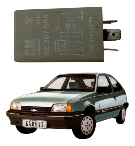 Rele Injeção Eletrônica 12v Orig Gm Monza Kadett 52267685 