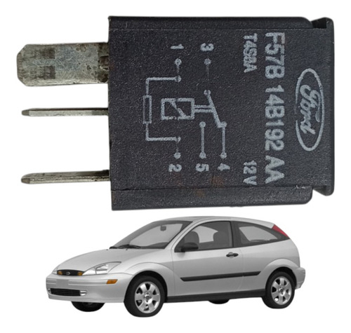 Relé Auxiliar Multifunção 12v Ford Focus 2004 F57b14b192aa