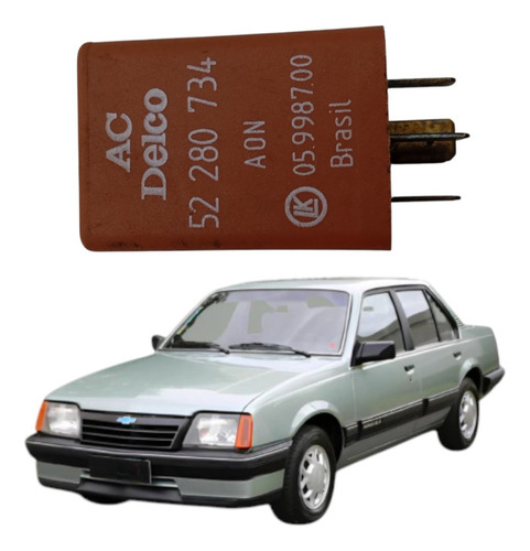 Relé Luzes Internas 12v 5t Original Gm Monza Chevette Opala 