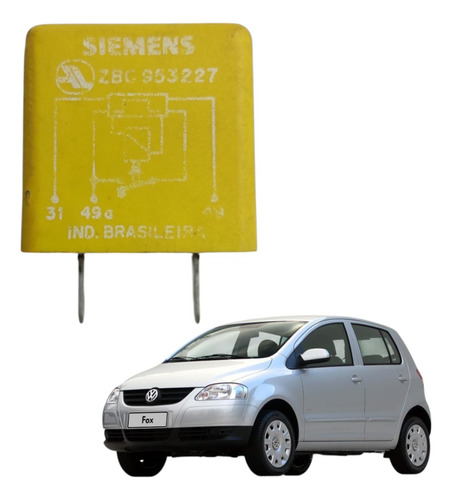 Relé Auxiliar Pisca Alerta 3 Pinos Volks Gol Fox Zbc953227