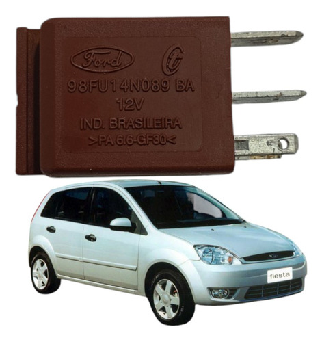 Relé Auxiliar Ford Fiesta Ka Original 12v 4t 98fu14n089ba