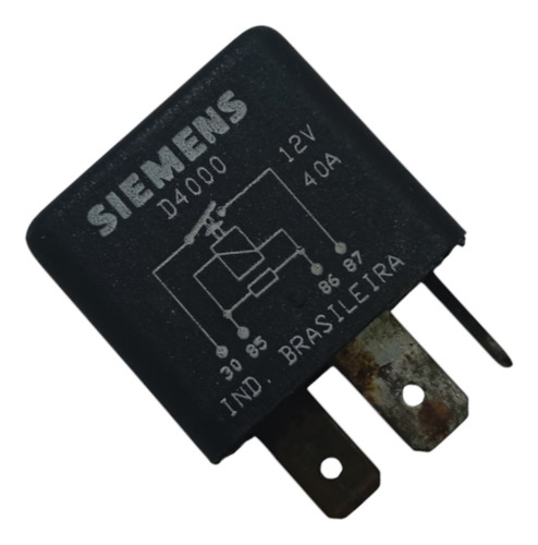 Relé Auxiliar 12v 40a 4 Terminais Siemens D4000