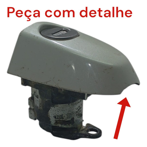 Prolongador C/ Furo Maçaneta Externa Diant Le Fiat Mobi 2019 Branca Dianteira - Imagem 7