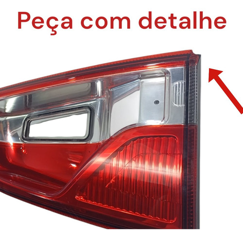 Lanterna Tampa Traseira Direita Original Ford Ecosport 2017 Direito/passageiro Vermelha - Imagem 7