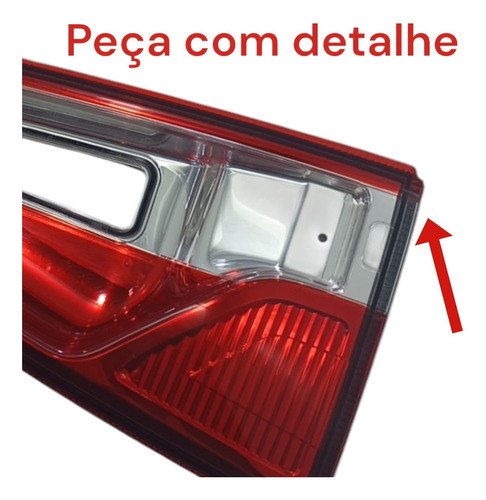 Lanterna Tampa Traseira Direita Original Ford Ecosport 2017 Direito/passageiro Vermelha - Imagem 8