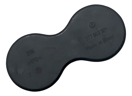 Tapete Porta Copos Console Original Vw Gol G3 Parati 2000 Preto