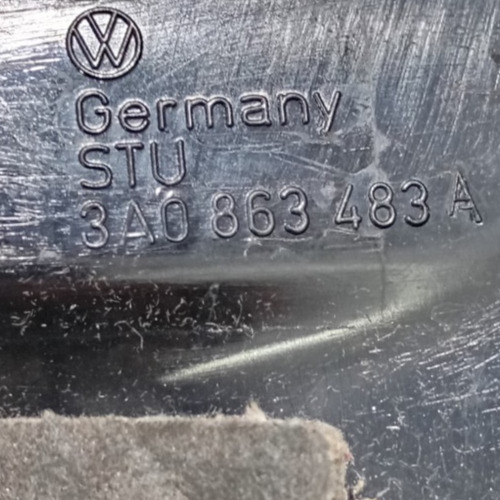 Acabamento Soleira Coluna Traseiro Esq Original Vw Passat 96 Preto - Imagem 2