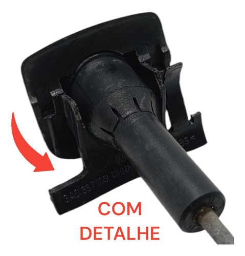 Moldura Pink Trava Porta Original Vw Passat Alemão 1996 Preto - Imagem 3