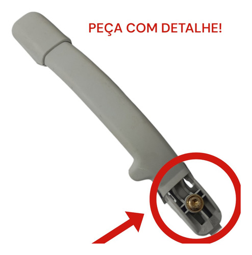 Alça Teto Pqp Dianteira Esquerda Original Citroen C3 2012 Cinza - Imagem 5