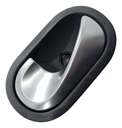 Maçaneta Interna Dianteira Esquerda Origina Renalt Megane 08 Preto Dianteira - Imagem 1