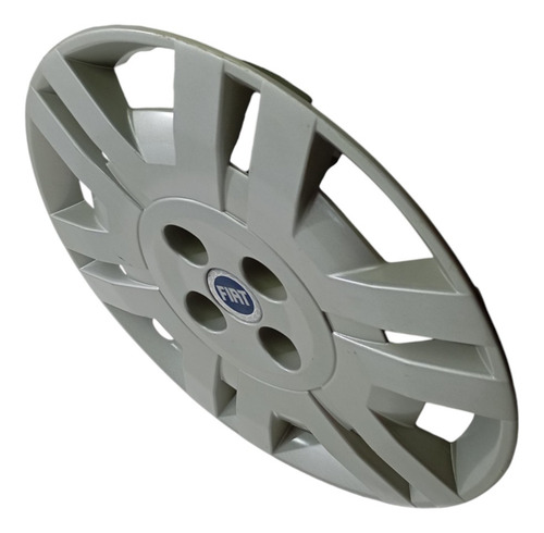 Calota Com Emblema Aro 15 Original Fiat Stilo 2010 Prateado - Imagem 3