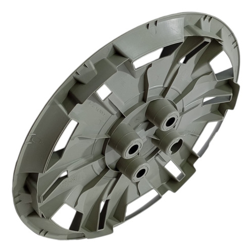 Calota Com Emblema Aro 15 Original Fiat Stilo 2010 Prateado - Imagem 5