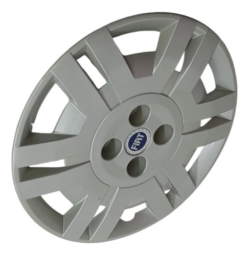 Calota Com Emblema Aro 15 Original Fiat Stilo 2010 Prateado - Imagem 6